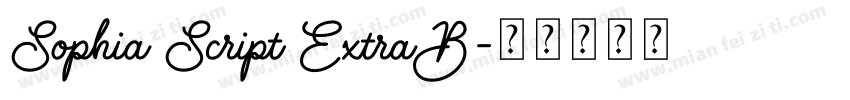 Sophia Script ExtraB字体转换
